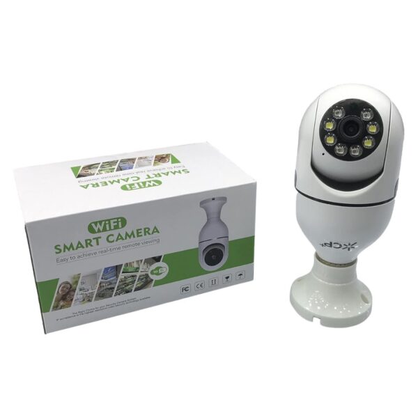 CP-15 Smart PTZ WiFi 5 Megapixel Bulb Camera with Built-in MicSpeaker Motion Detection & Recording